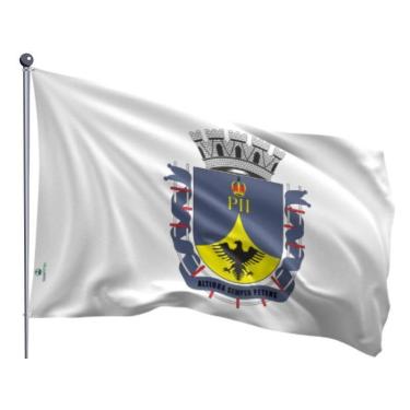 Imagem de Bandeira do Município de Petrópolis Uma Face Estampada Tamanho 90x128c