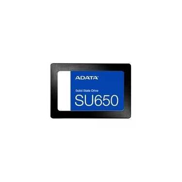 Imagem de SSD Adata SU650, 512GB, 2.5", SATA III, Leitura: 520 MB/s, Gravação: 450 MB/s, Preto - ASU650SS-512GT-R