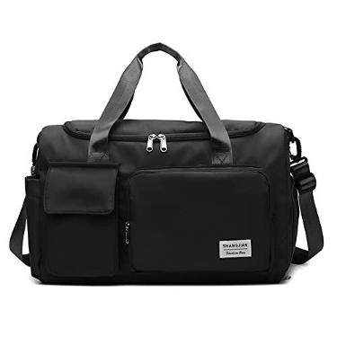 Imagem de Bolsa Mala Feminina Academia Esportiva Viagem Porta Tênis ECOCOZY (Preto)