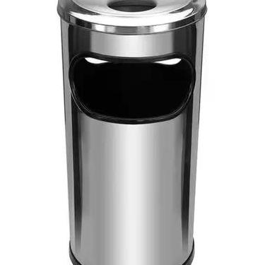 Imagem de Cinzeiro Lixeira Em Aço Inox Com Aro Em Aluminio Jsn - Higipack