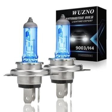 Imagem de Lâmpada de farol de halogêneo 9003/H4, luz branca 12V 60/55w 64193 12342 P43T 5000K reparo de farol 2 pacotes longa vida útil