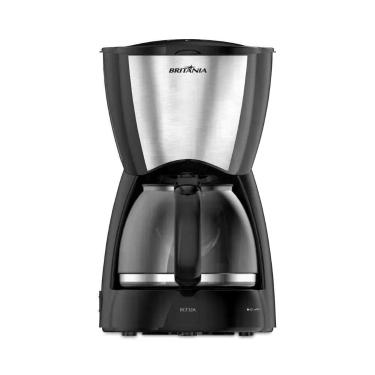 Imagem de Cafeteira Britânia 32 Cafezinhos BCF32A 1,28L 800W 220V, Preto e inox,