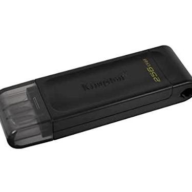Imagem de Kingston DataTraveler 70 256GB - Pen Drive USB-C 3.2 Gen 1 - Leitura até 70MB/s - DT70/256GB
