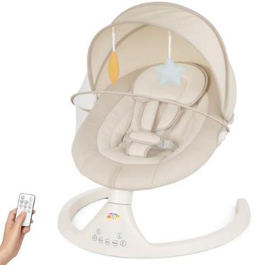 Imagem de Cadeira de Descanso e Balanço para Bebê Bliss Baby Style com Música, Mosquiteiro e Controle Remoto