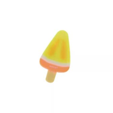 Imagem de Borracha Molin do Brasil Picolé Aromatizado com Aroma de Frutas Formato Divertido Unidade Escolar Decorativa Laranja