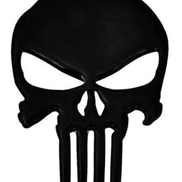 Imagem de Adesivo Caveira Justiceiro Punisher Resinado Moto Carro Top - Marçon