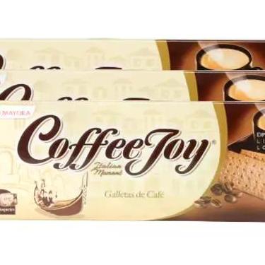 Imagem de kit 3 BISCOITO DE CAFE COFFEE JOY IMPORTADO DA INDONÉSIA 78G