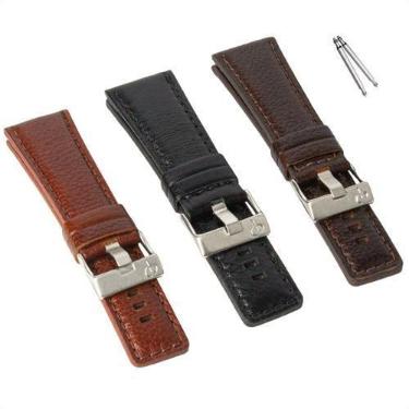Imagem de Pulseira Couro Compatível Smartwatch Kospet Tank M1 Pro - Poolsy, Pret