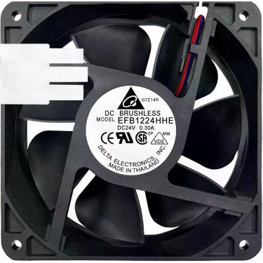 Imagem de 2 Cooler EFB1224HHE 24V 0.30A 7.2W 3P 120X120X38MM Original - Delta El