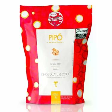 Imagem de Pipoca Doce Sabor Prestígio Chocolate e Coco 90g Sachê Crocante Pronto