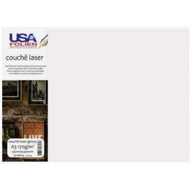Imagem de Papel fotográfico couchê glossy A3 170g com 50 folhas 8429 - Usa Folie