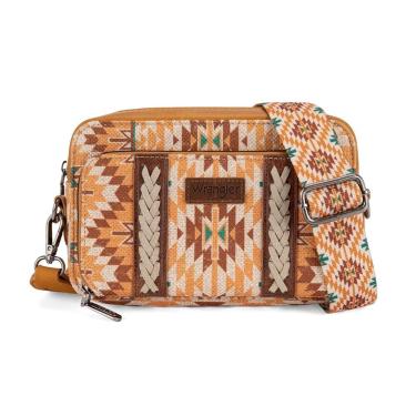 Imagem de Bolsa tiracolo Montana West Wrangler Boho Aztec Yellow