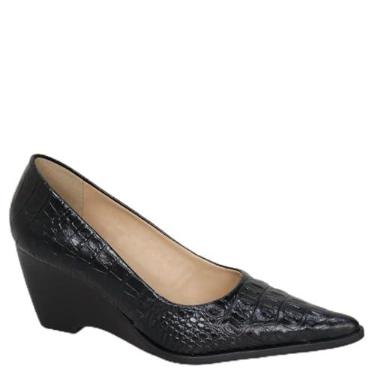 Imagem de Dina Mirtz, Scarpin Salto Anabela 7 cm Dina Mirtz Tamanho:36;cor:Preto