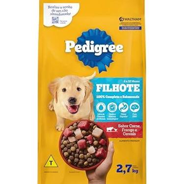Imagem de PEDIGREE Ração Carne Frango e Cereais Cães Filhotes 2,7 kg