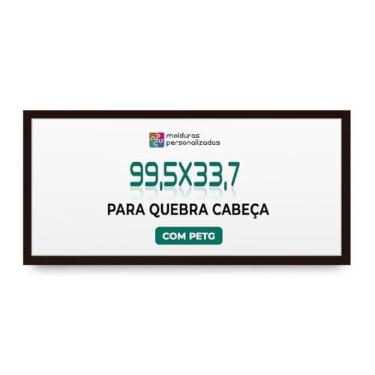 Imagem de Moldura 99,5x33,7 para Quebra Cabeça Panoramico com Proteção Petg (Preto)