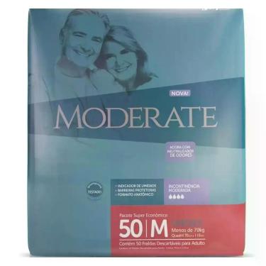 Imagem de Fralda Adulto Moderate M com 50 unidades