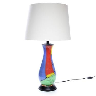 Imagem de Abajur 54 cm Lascas Coloridas Murano Cristais Cadoro