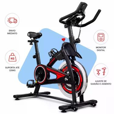 Imagem de Bicicleta Ergometrica Spinning Profissional 15Kg Inércia Usuário 1.90m
