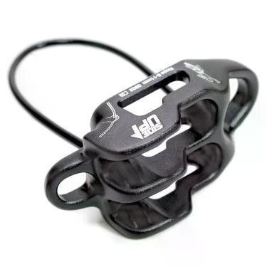 Imagem de Freio para Escalada Vega Fricção Variável com Modo Alta em Cordas de 8mm a 11mm Preto Sideup