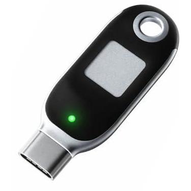 Imagem de FEITIAN K26 Plus - Chave de segurança USB - Autenticador de dois fatores - USB-C + FIDO2 com recursos PIV - Impressão digital biométrica - Ajuda a evitar invasões de contas