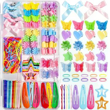 Imagem de Conjunto de Acessórios de Cabelo Teenator 193 peças para Meninas - Tee