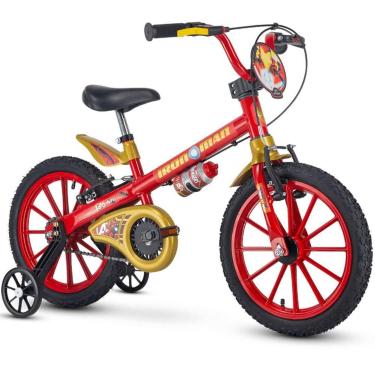 Imagem de Bicicleta com Rodinha para Menino Aro 16 Homem de Ferro Marvel - Natho