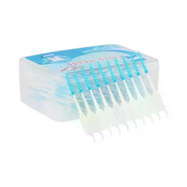 Imagem de Escovas Interdentais De Silicone Macio Com Ponta Dupla 200 Peças Fio D