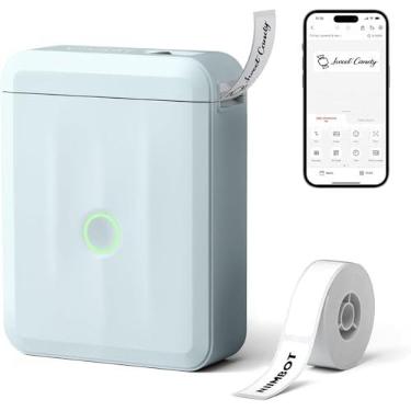 Imagem de NIIMBOT D110 Etiquetadora, Mini Impressora para famílias e cozinha, Azul | Impressora de etiquetas adesivas Térmica Bluetooth Portátil, Rotuladora para Casa, Cozinha e Escola, com Etiquetas de 12*40mm