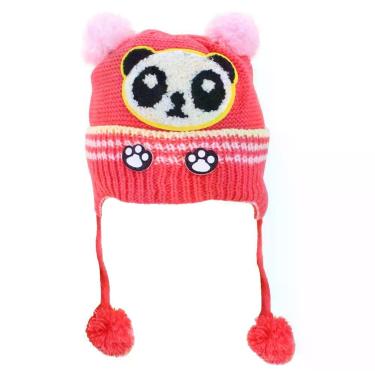 Imagem de Touca Gorro Infantil Vermelha Panda Tamanho único