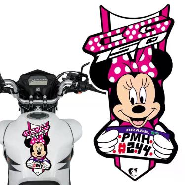 Imagem de Adesivo Faixa Gravata Sem Resina Moto Cg 150/160 Minnie Rosa Cor Cg 150