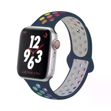 Imagem de Pulseiras De Silicone Para Apple Watch De 45mm, 44mm, 49mm, Ultra2, 40