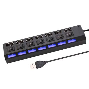 Imagem de Hub Usb 2.0 7 Portas Interruptor Com Led ul - Relet
