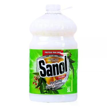 Imagem de Desinfetante eucalipto 5l sanol (2023), Eucalipto, 5L