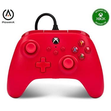 Imagem de Controle com fio - Power A - para XBOX Série X | S - Vermelho