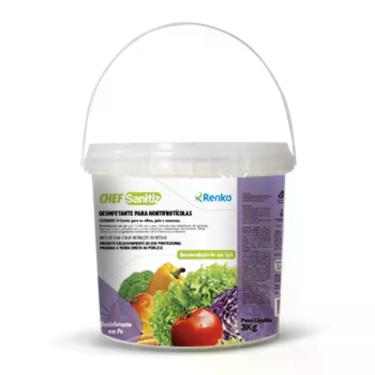 Imagem de Desinfetante para Hortifrutícolas Chef-Sanitiz 1kg Renko Profissional 