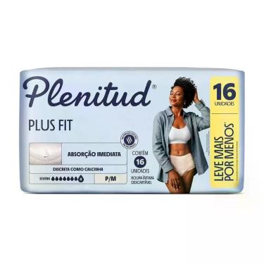 Imagem de Roupa Íntima Plenitud Plus Fit Tam P/M 16 Un