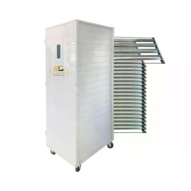 Imagem de Kit Armário de Crescimento 20 Níveis 60x40 Ac20 com 20 Esteiras Flandres Pão Francês 50g Imeca