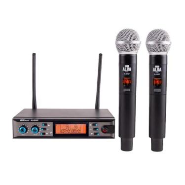 Imagem de Microfone Sem Fio Alra AL-207SF Duplo Dinâmico Cardióide UHF