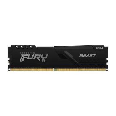 Imagem de Memória Kingston Fury Beast 8GB, 3200MHz, DDR4, CL16, Preto - KF432C16BB/8