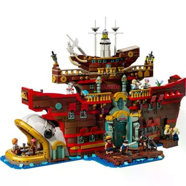 Imagem de Kit de Construção Lego One Piece o Restaurante Flutuante Baratie 75640 com 3402 Peças e 10 Minifiguras