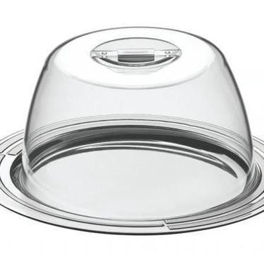 Imagem de Porta-Queijo Tramontina Ciclo em Aço Inox 25 cm 2 Peças