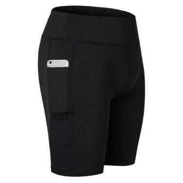 Imagem de Bermuda Fitness Bolso Lateral Academia Dry Cintura Média Unissex - - D
