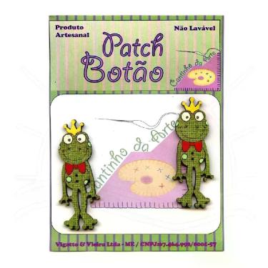 Imagem de Botton Patch Sapo Rei 2523 - 2 Unid - Cantinho Da Arte