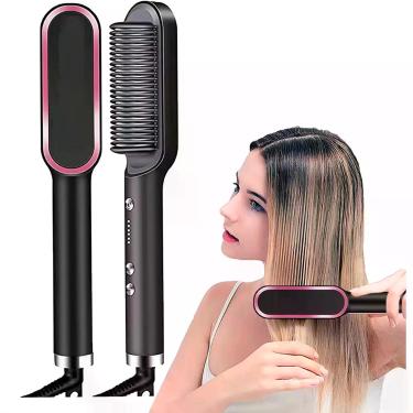 Imagem de Escova 3 em 1 Secadora Profissional Alisa Cabelo Portátil 110/220v Biv