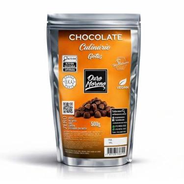 Imagem de Chocolate em Gotas Zero Lactose Vegano Sem Caseína Culinário - 500g