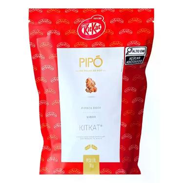 Imagem de Pipoca Doce Sabor Kit Kat 70g Pronta para Consumo Crocante Gourmet - N