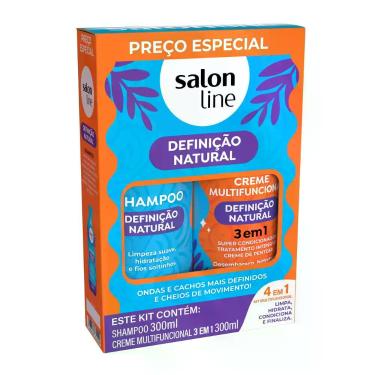 Imagem de Kit Salon Line Definição Natural Shampoo 300ml e Condicionador Multifu
