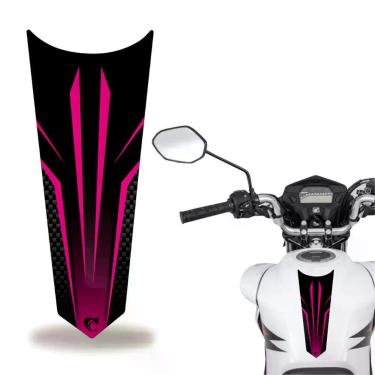 Imagem de Adesivo Faixa Gravata Tanque Moto Carbono Rosa