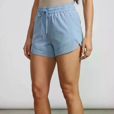 Imagem de Shorts Duplo Feminino Fitness Poliamida Com Bolso Em Redinha - Sem Mar