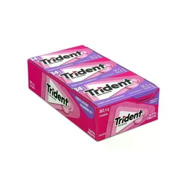 Imagem de Trident Embalagem Econômica Tutti-Frutti 14 unidades contendo 12 caixi